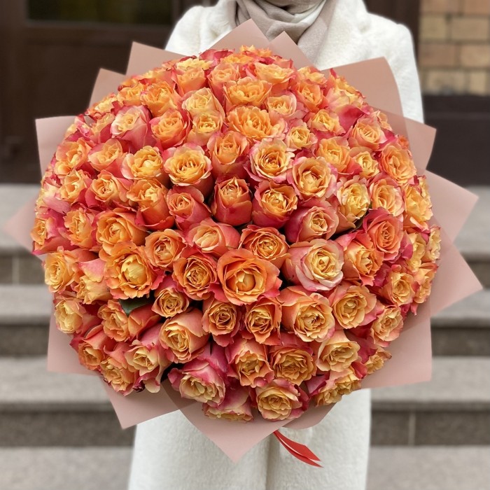 101 оранжевая роза 3D